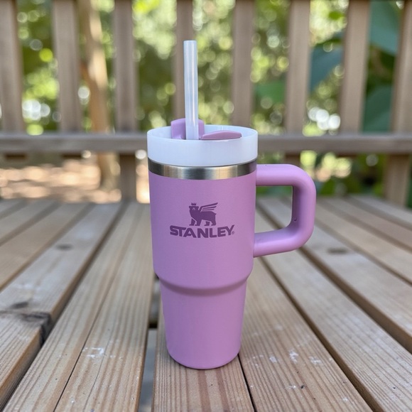 Stanley Youth Purple Quencher Thermos Bottle Travel Mug with Straw 14 oz - Picture 3 of 7